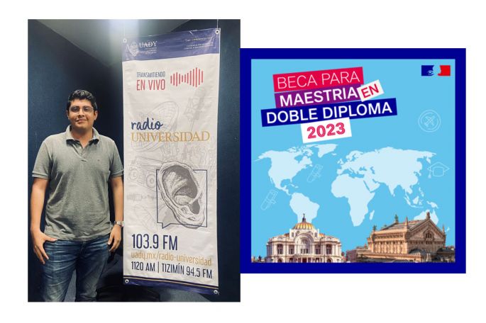 Alumno UADY consigue beca en Universidad de Francia