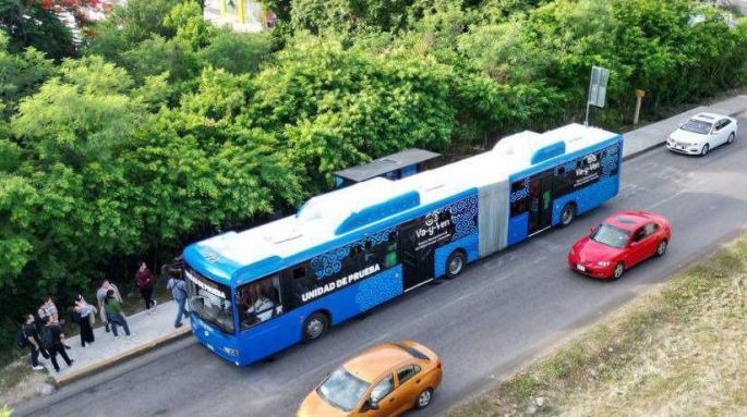 Realiza la unidad demo articulada sus primeras pruebas en el Anillo Periférico de Mérida