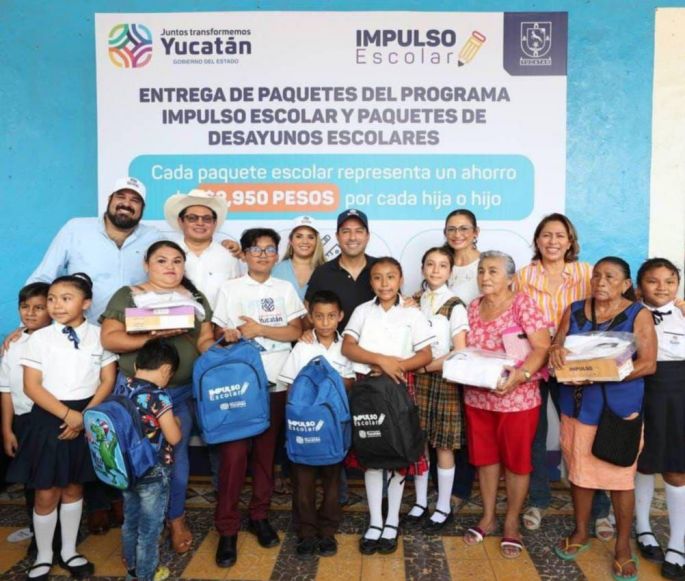 Con "Impulso Escolar", el Gobernador Mauricio Vila continúa transformando la educación de niñas, niños y jóvenes de Temax