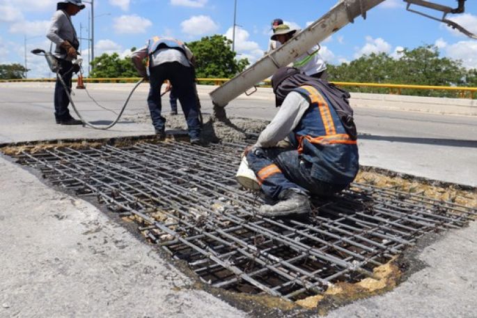 Nuevos trabajos de mantenimiento en el Anillo Periférico de Mérida