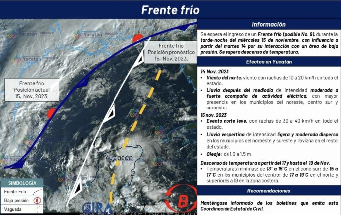 Se esperan fuertes lluvias y descenso de la temperatura esta semana 
