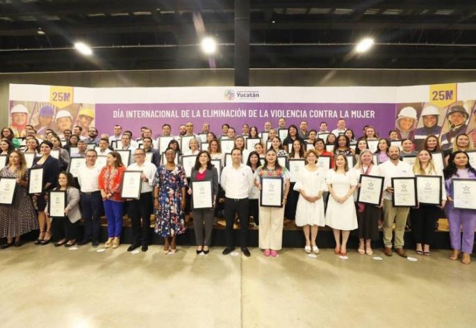 Haciendo equipo el Gobierno del Estado y la sociedad yucateca, en Yucatán se avanza en el combate a la violencia contra de las mujeres