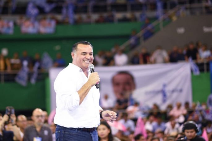 “¡Vamos a ganar la gubernatura de Yucatán y la alcaldía de Mérida!”, afirman Renán Barrera y Cecilia Patrón en su cierre de precampaña