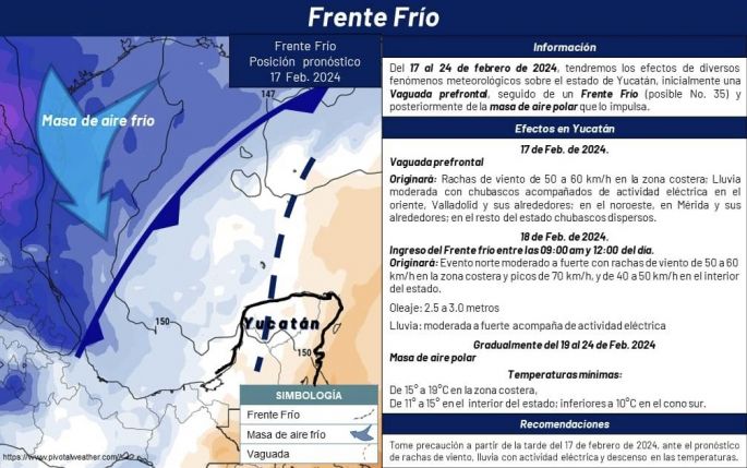 Informa Protección Civil de aproximación de varios sistemas meteorológicos asociados   