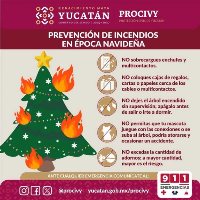 Recomienda Gobierno del Estado medidas preventivas para la época decembrina