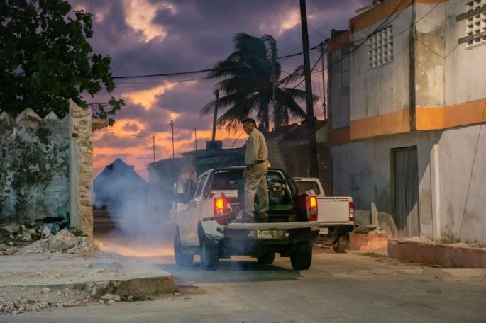 Refuerza Gobierno del Estado acciones contra mosquitos en la franja costera durante periodo vacacional