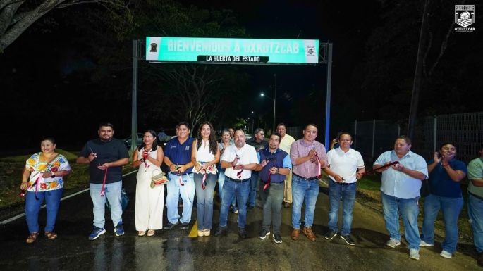 Más obras de infraestructura vial y de seguridad en Oxkutzcab 