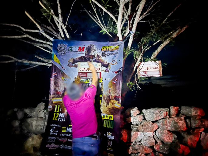 Clausuran pista de motocross en Chicxulub Pueblo