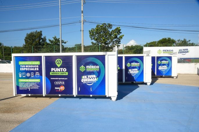 Nuevos contenedores para el programa Punto Mérida Limpia 