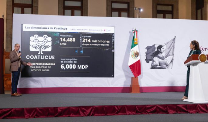 Claudia Sheinbaum presenta “Coatlicue”, la supercomputadora del pueblo de México y la más poderosa de América Latina