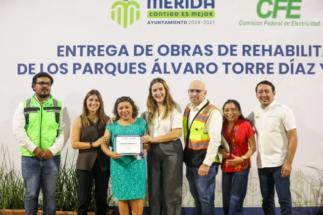 Inaugura Cecilia Patrón más parques y espacios para la comunidad meridana y fortalecer la cohesión social
