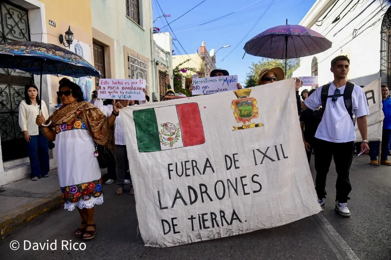 Comunidades mayas marchan en Mérida contra el despojo de tierras y la criminalización de defensores