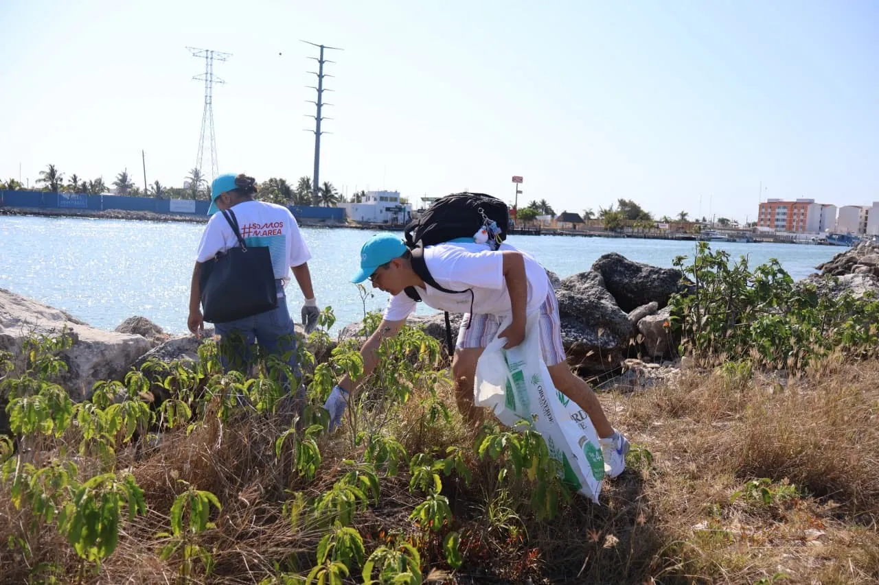Sanean Playa Cerditos como parte del programa de limpieza costera