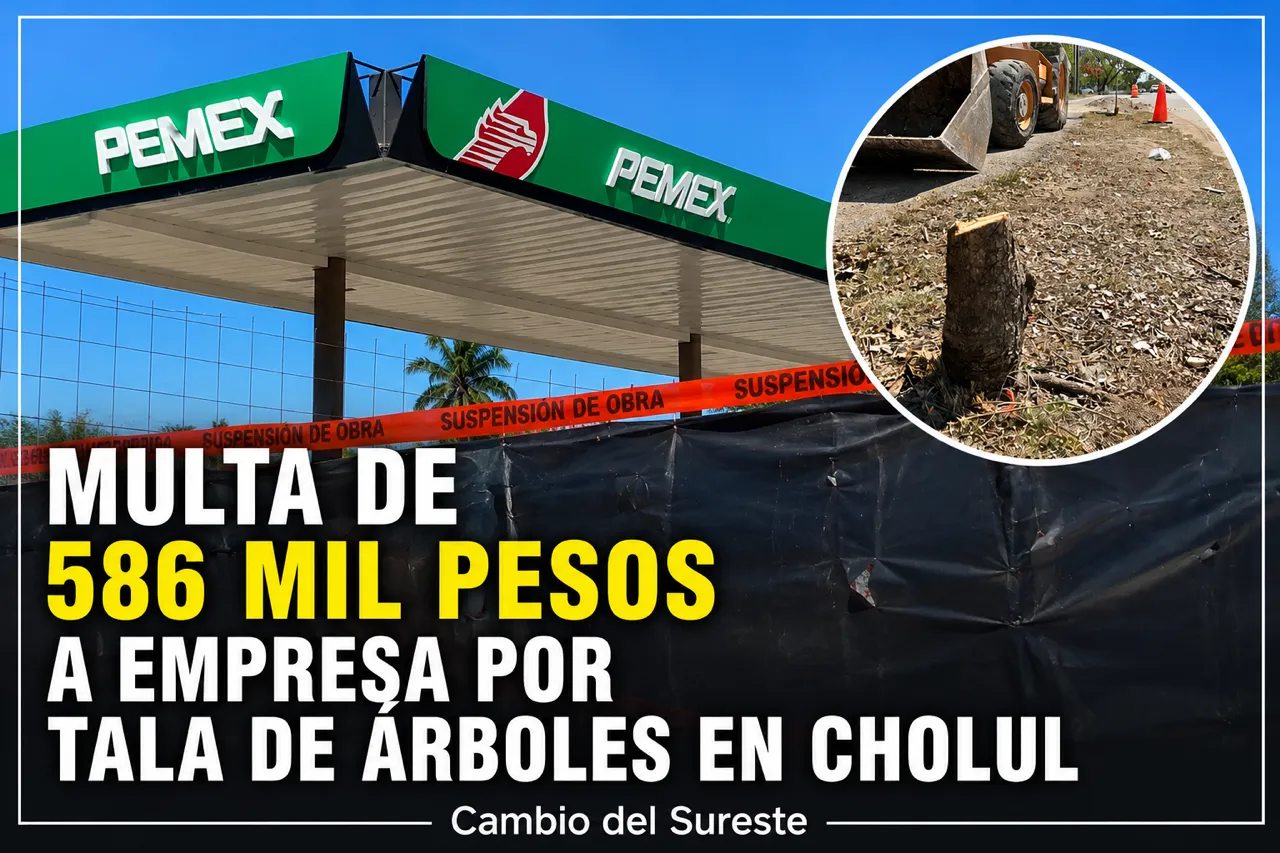 Multan con 586 mil pesos a empresa por tala de árboles en Cholul; recursos se destinarán a reforestación
