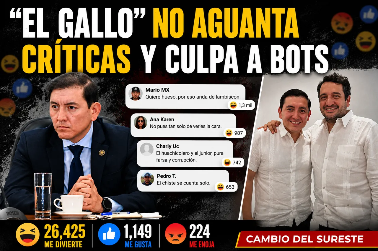 “El Gallo” no aguanta críticas y culpa a bots